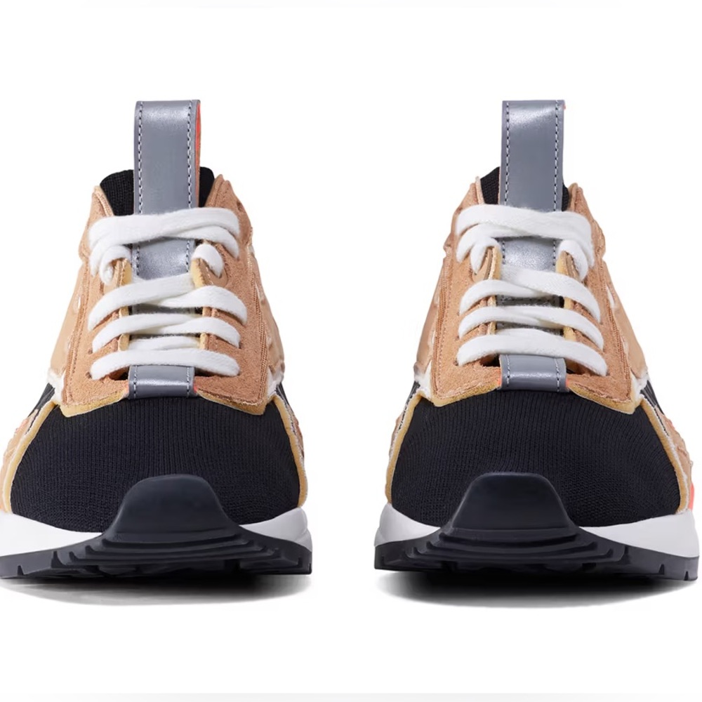 REEBOK X VICTORIA BECKHAM
Bolton Sock stretch-knit, leather and suede sneakers